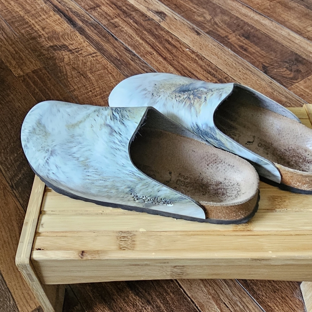Birkenstock Artistic Blue Mules